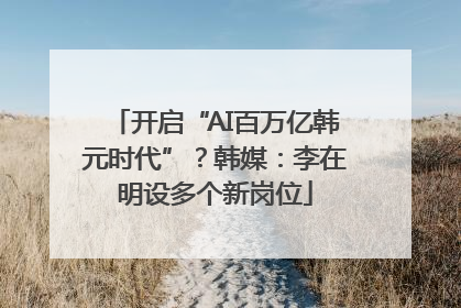 开启“AI百万亿韩元时代”？韩媒：李在明设多个新岗位