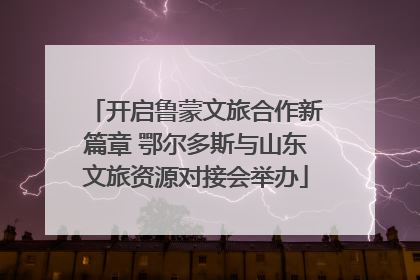 开启鲁蒙文旅合作新篇章 鄂尔多斯与山东文旅资源对接会举办