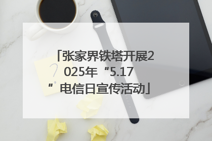 张家界铁塔开展2025年“5.17”电信日宣传活动