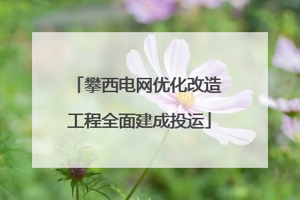 攀西电网优化改造工程全面建成投运