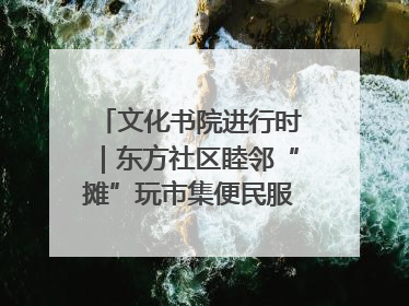 文化书院进行时｜东方社区睦邻“摊”玩市集便民服务日，书写邻里共生新篇章
