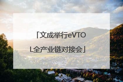 文成举行eVTOL全产业链对接会