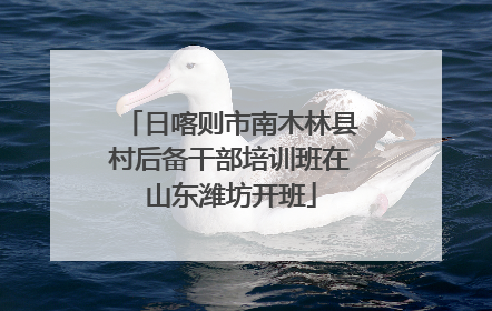 日喀则市南木林县村后备干部培训班在山东潍坊开班