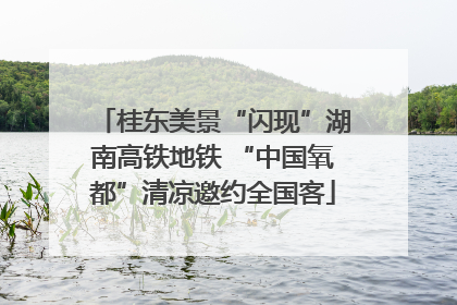 桂东美景“闪现”湖南高铁地铁 “中国氧都”清凉邀约全国客