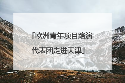 欧洲青年项目路演代表团走进天津