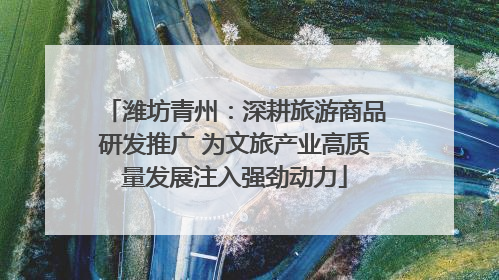 潍坊青州：深耕旅游商品研发推广 为文旅产业高质量发展注入强劲动力