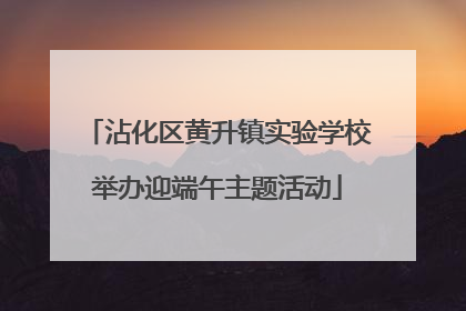 沾化区黄升镇实验学校举办迎端午主题活动