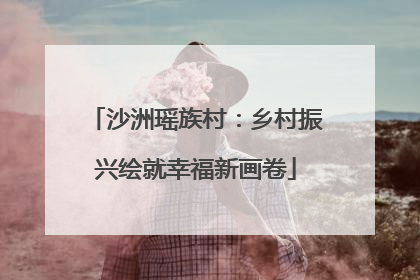 沙洲瑶族村：乡村振兴绘就幸福新画卷