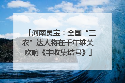 河南灵宝：全国“三农”达人将在千年雄关吹响《丰收集结号》