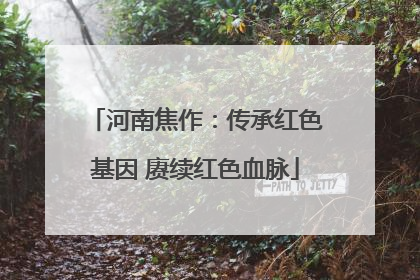 河南焦作：传承红色基因 赓续红色血脉