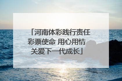 河南体彩践行责任彩票使命 用心用情关爱下一代成长