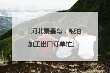 河北秦皇岛：粮油加工出口订单忙