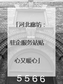 河北廊坊：驻企服务站贴心又暖心
