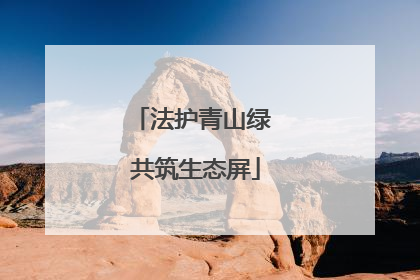 法护青山绿 共筑生态屏