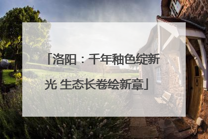 洛阳：千年釉色绽新光 生态长卷绘新章
