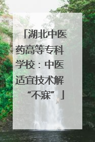 湖北中医药高等专科学校：中医适宜技术解“不寐”