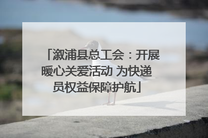 溆浦县总工会：开展暖心关爱活动 为快递员权益保障护航