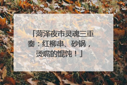 菏泽夜市灵魂三重奏：红柳串、砂锅，烫嘴的馄饨！