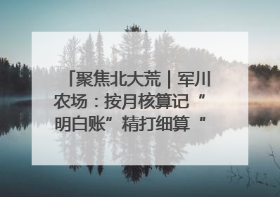 聚焦北大荒｜军川农场：按月核算记“明白账”精打细算“过紧日子”