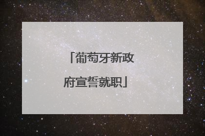 葡萄牙新政府宣誓就职