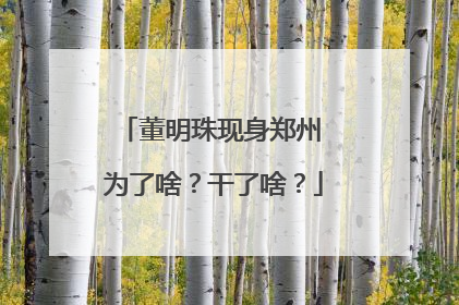董明珠现身郑州 为了啥？干了啥？
