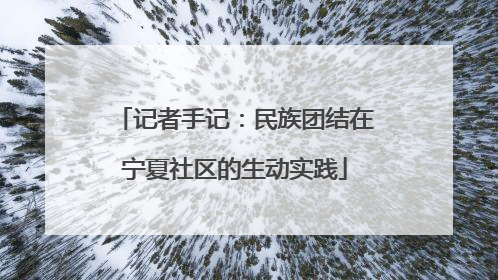 记者手记：民族团结在宁夏社区的生动实践