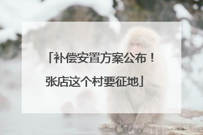 补偿安置方案公布！张店这个村要征地
