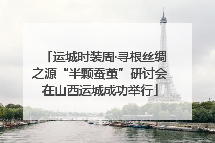 运城时装周·寻根丝绸之源“半颗蚕茧”研讨会在山西运城成功举行