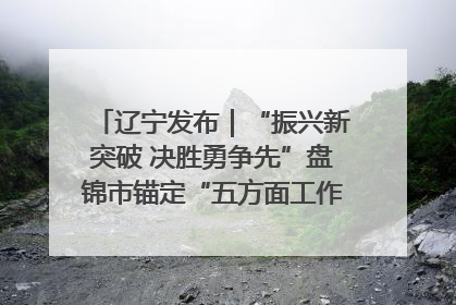 辽宁发布｜“振兴新突破 决胜勇争先”盘锦市锚定“五方面工作”力争全年地区生产总值增长5.5%左右