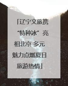 辽宁文旅携“特种冰”亮相北京 多元魅力点燃夏日旅游热情