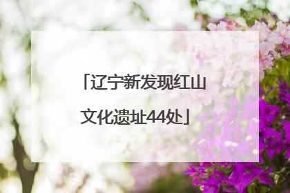 辽宁新发现红山文化遗址44处