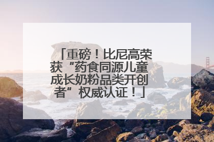 重磅！比尼高荣获“药食同源儿童成长奶粉品类开创者”权威认证！