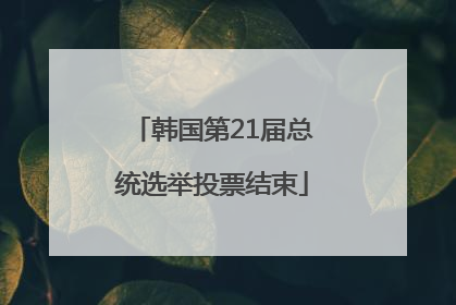 韩国第21届总统选举投票结束
