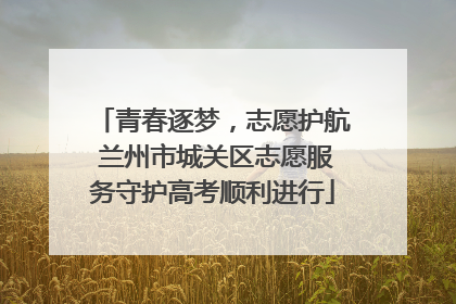 青春逐梦，志愿护航 兰州市城关区志愿服务守护高考顺利进行