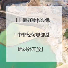 非洲好物长沙购！中非经贸总部基地对外开放