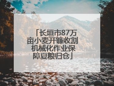 长垣市87万亩小麦开镰收割 机械化作业保障夏粮归仓
