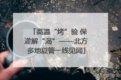高温“烤”验 保灌解“渴”——北方多地夏管一线见闻