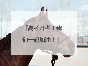 高考开考！我们一起加油！