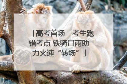 高考首场一考生跑错考点 铁骑冒雨助力火速“转场”