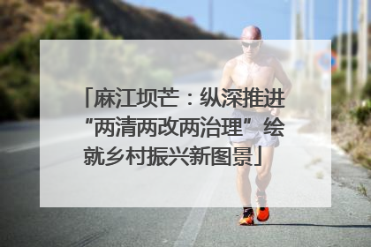 麻江坝芒：纵深推进“两清两改两治理”绘就乡村振兴新图景