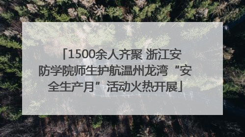 1500余人齐聚 浙江安防学院师生护航温州龙湾“安全生产月”活动火热开展