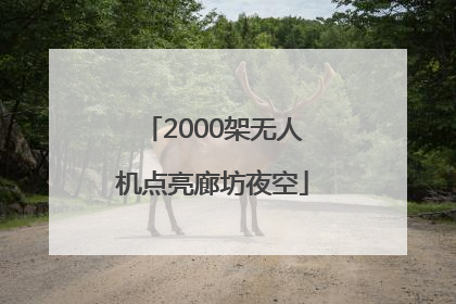 2000架无人机点亮廊坊夜空