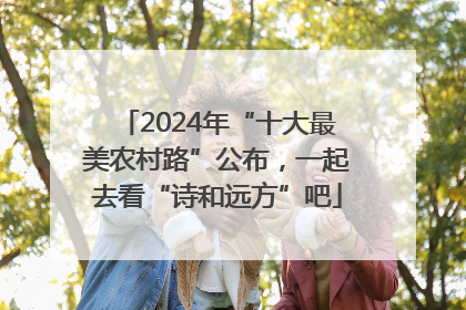 2024年“十大最美农村路”公布，一起去看“诗和远方”吧