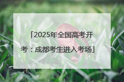 2025年全国高考开考：成都考生进入考场