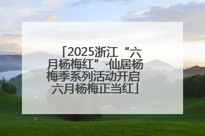 2025浙江“六月杨梅红”·仙居杨梅季系列活动开启 六月杨梅正当红