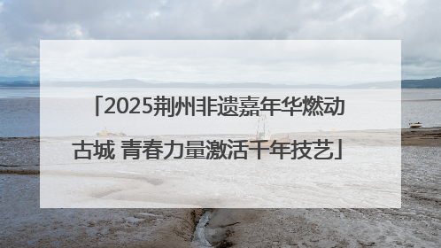 2025荆州非遗嘉年华燃动古城 青春力量激活千年技艺