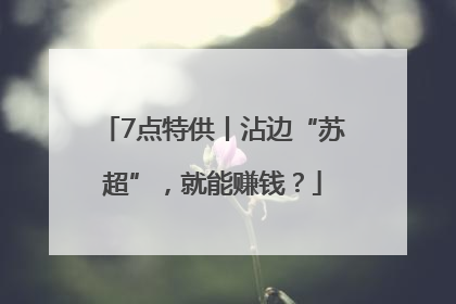7点特供丨沾边“苏超”，就能赚钱？