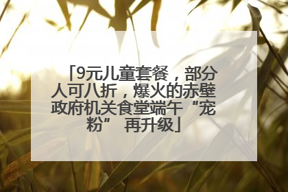 9元儿童套餐，部分人可八折，爆火的赤壁政府机关食堂端午“宠粉” 再升级